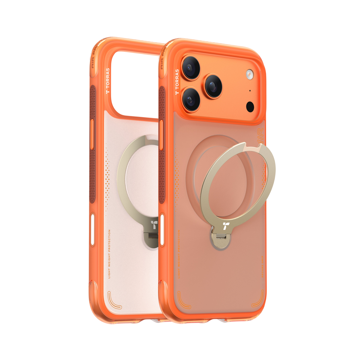 Torras Ostand Q3 Air for iPhone 17 Pro Max - Cosmic Orange