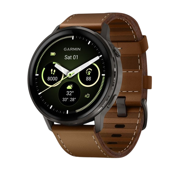 Venu 4 45mm Slate Brown Leather