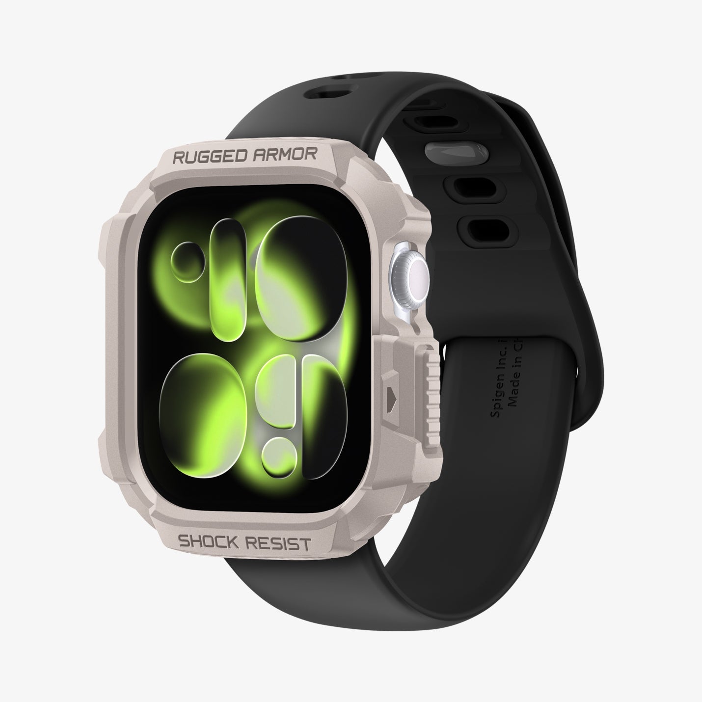 حافظة سبجن روجيد أرمور 2 لسلسلة ساعة آبل 11 / سلسلة 10 46mm