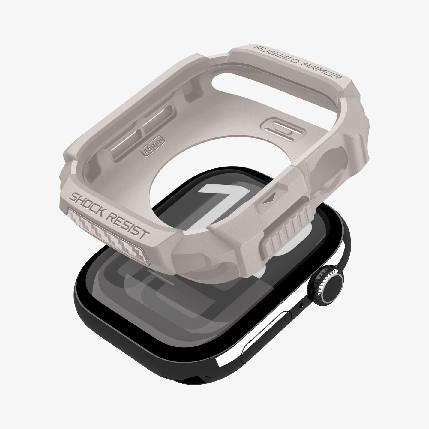 حافظة سبجن روجيد أرمور 2 لسلسلة ساعة آبل 11 / سلسلة 10 46mm