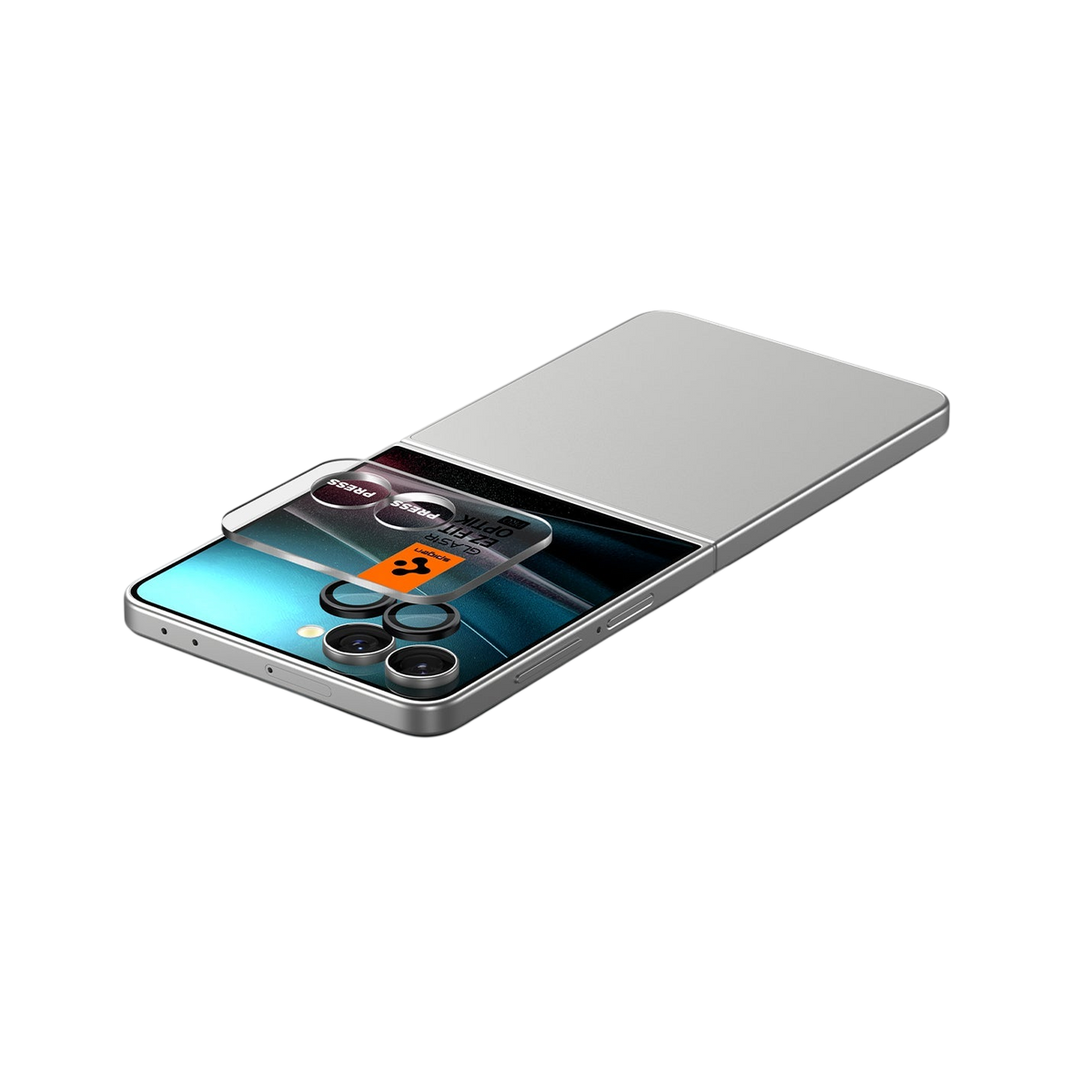 Spigen Optik Pro EZ Fit Lens Protector for Samsung Galaxy Z Flip 7 - 2 Pack