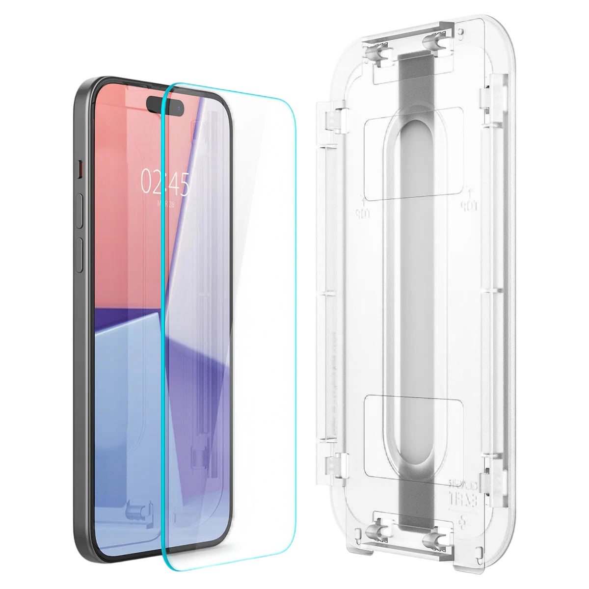 سبجن واقي شاشة آيفون 16 بلس / 15 بلس EZ FIT GLAS.tR - عبوة 2