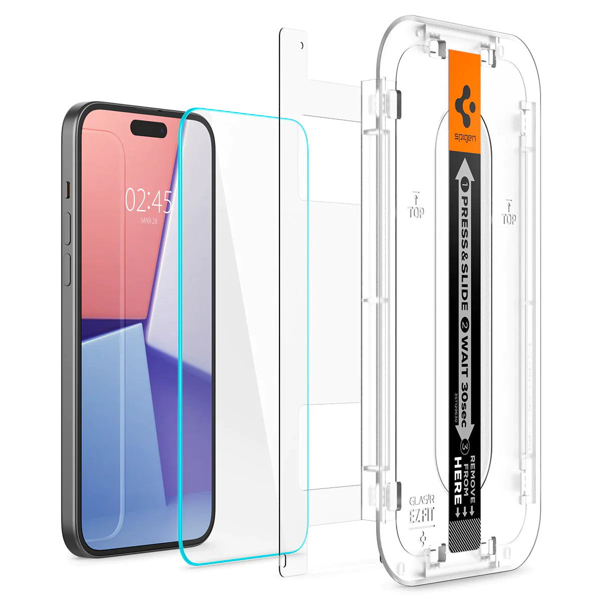 واقي شاشة سبجن آيفون 16 بلس / 15 بلس EZ FIT GLAS.tR - 1 عبوة