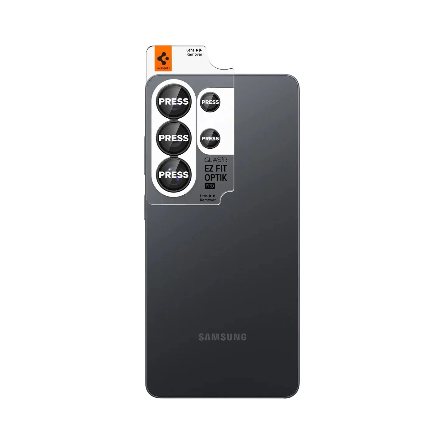 حامي عدسة Spigen Glas.tREZFit Optik Black لسلسلة Galaxy S26 Ultra - عبوة من 2