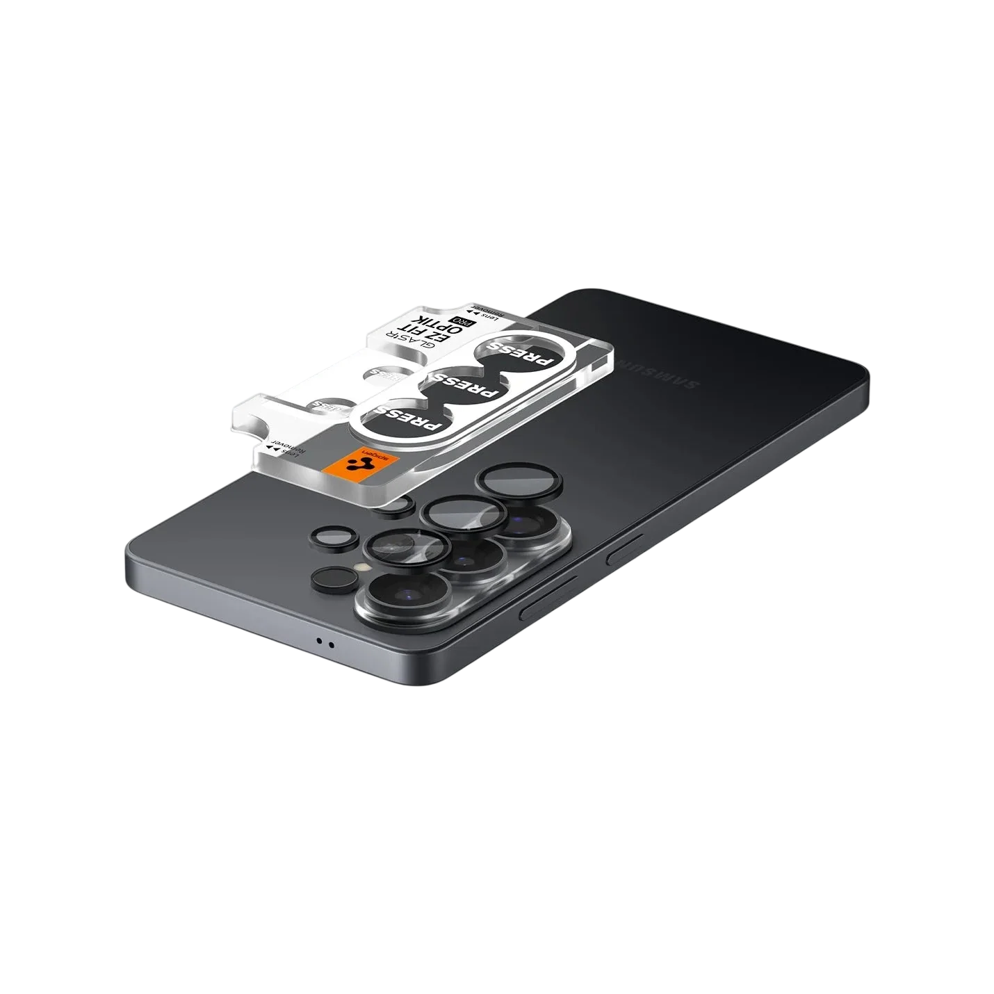 حامي عدسة Spigen Glas.tREZFit Optik Black لسلسلة Galaxy S26 Ultra - عبوة من 2