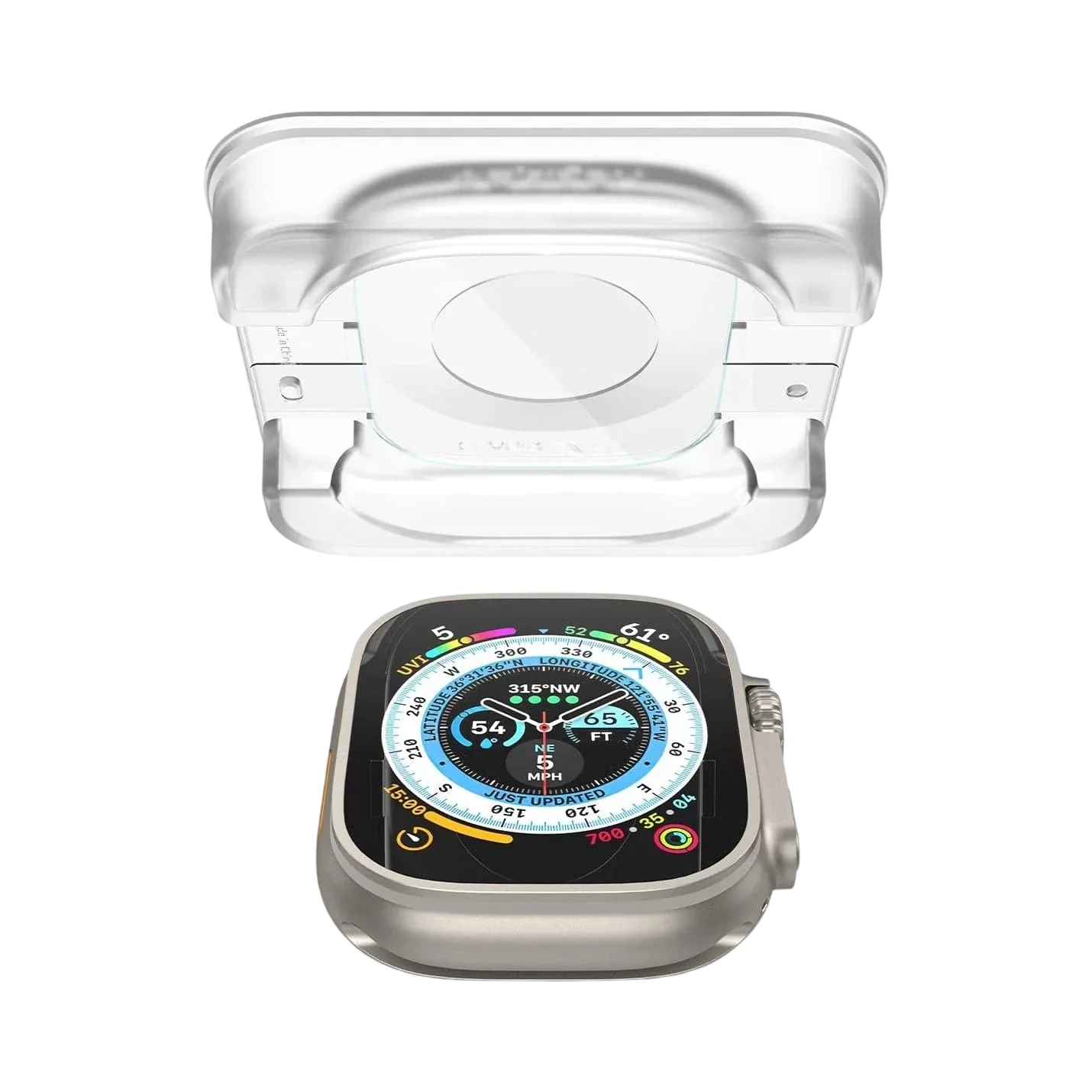 Spigen Apple Watch Ultra 3 / 2 / 1 (49mm) Screen Protector EZ FIT Glas.tR - 2 Pack