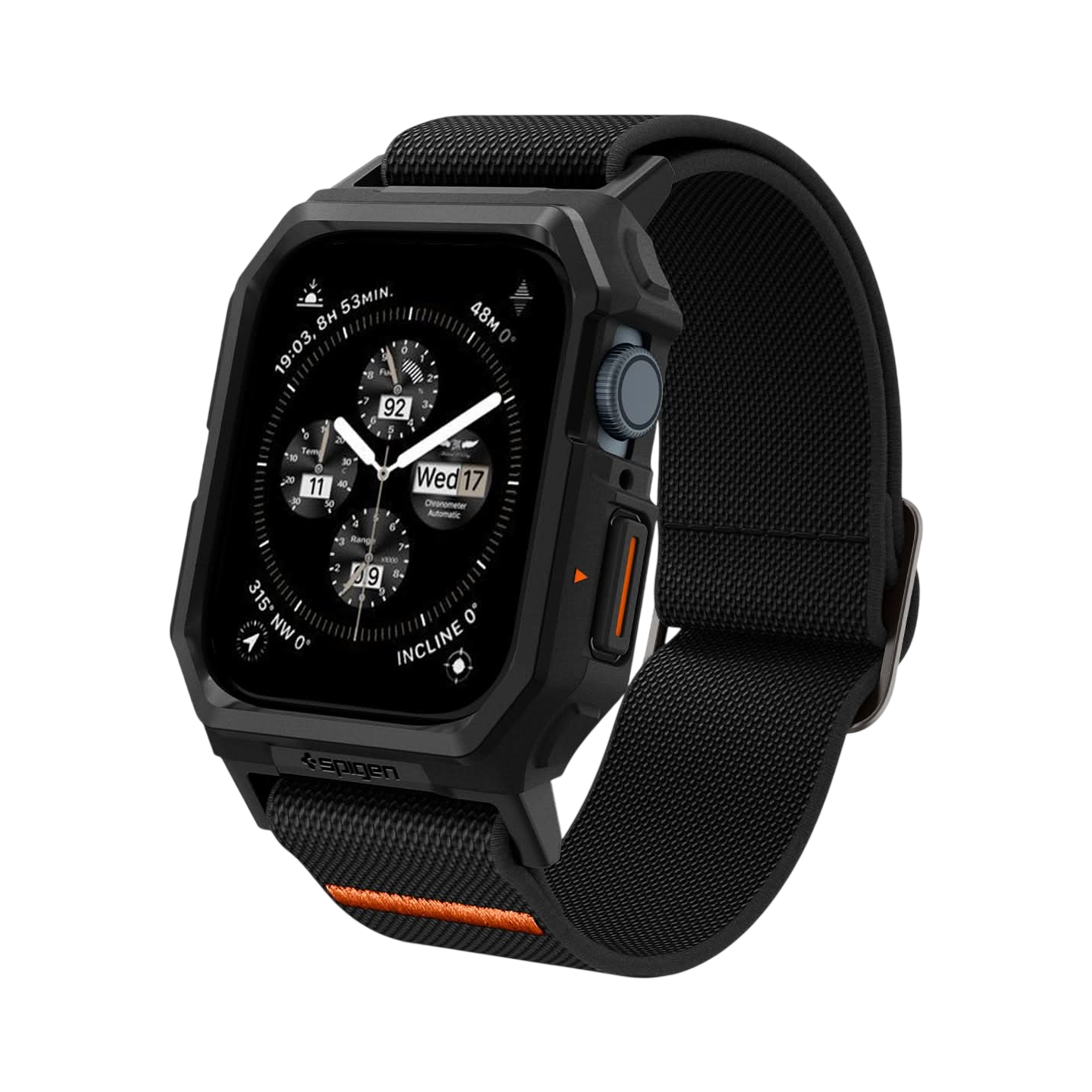 حافظة Spigen Lite Fit Pro لسلسلة Apple Watch 11 / 10 (46mm) + حزام