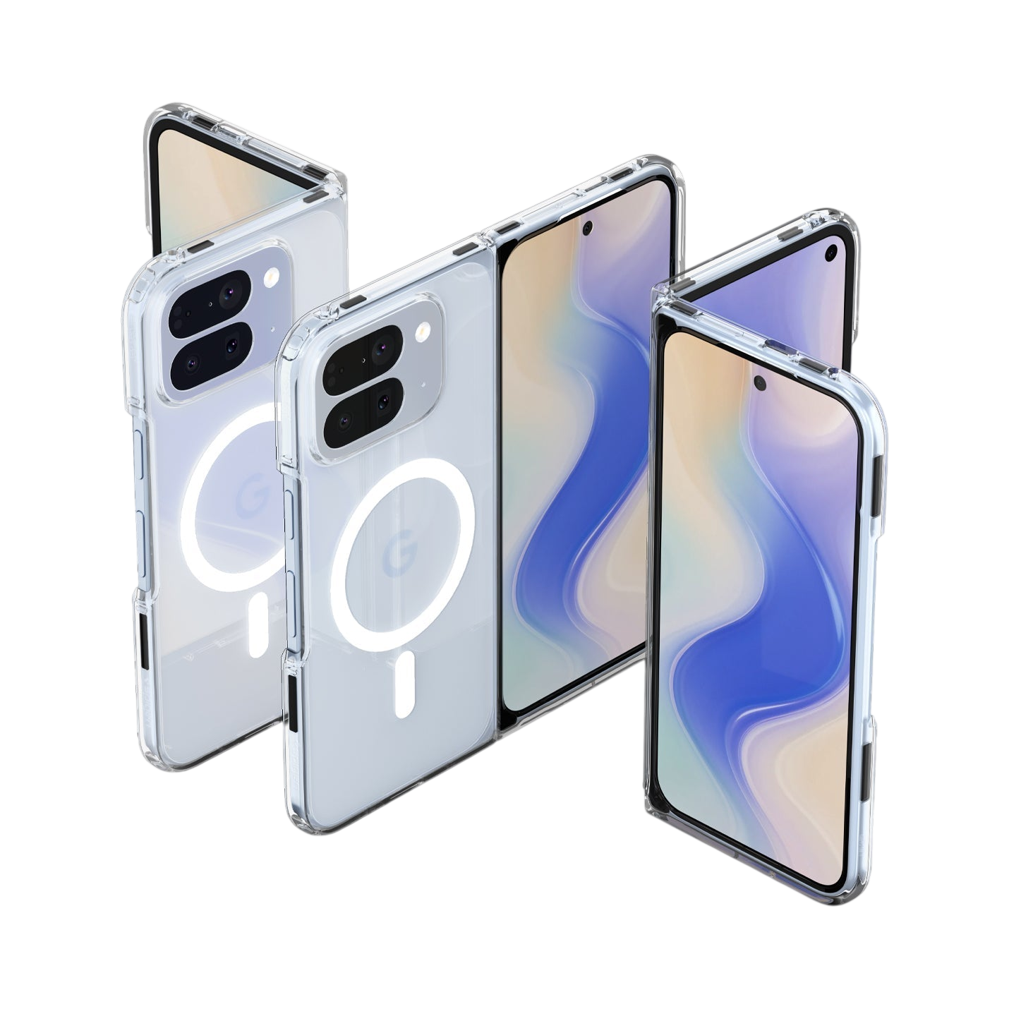 حافظة سبجن الترا هايبرد حلقة معدنية (ماج فيت) لجوجل بيكسل 10 برو فولد