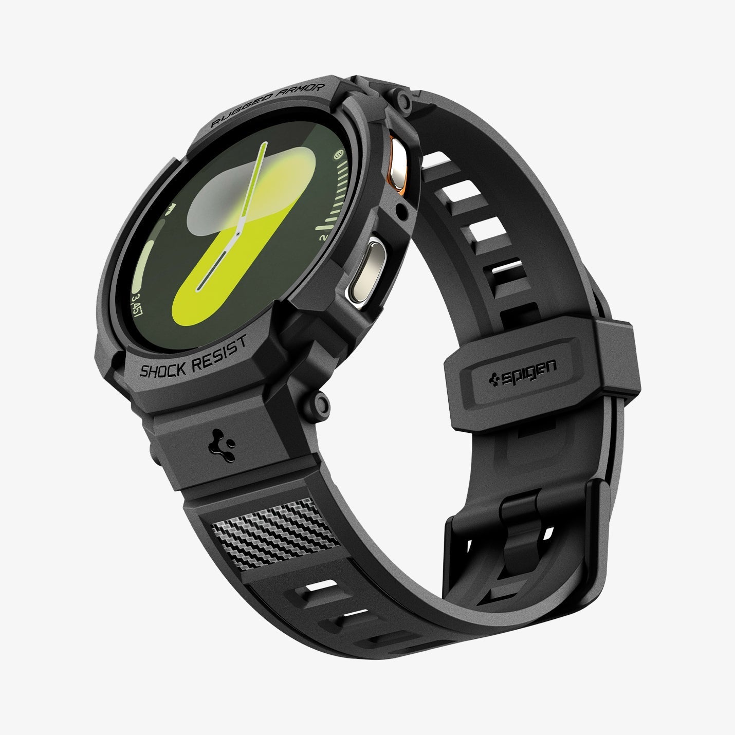 Spigen Rugged Armor Pro (Case + Band) For Samsung Galaxy Watch 8 Series 44mm