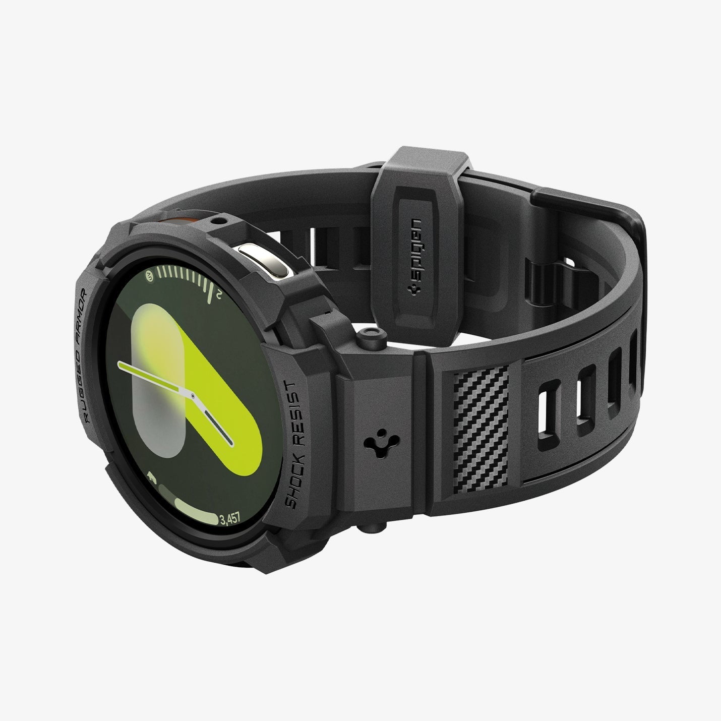 Spigen Rugged Armor Pro (Case + Band) For Samsung Galaxy Watch 8 Series 44mm