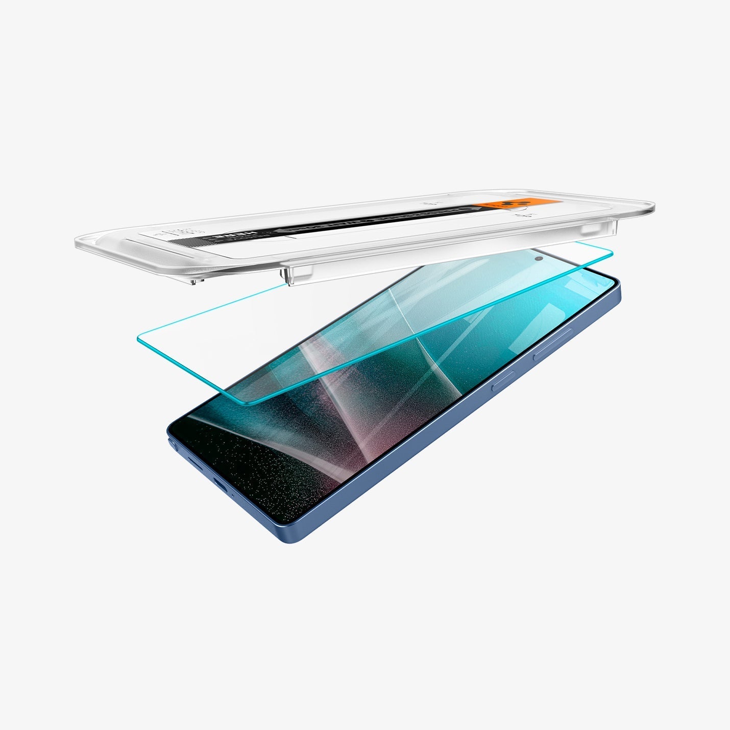 Spigen واقي شاشة GLAS.tR EZ Fit لهاتف Samsung Galaxy S25 Ultra - عبوة من قطعتين
