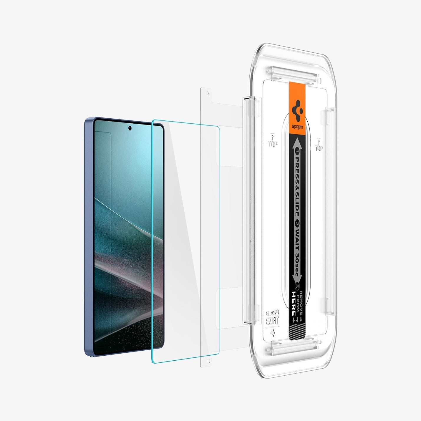 حامي شاشة Spigen GLAS.tR EZ Fit لجهاز Samsung Galaxy S25 Ultra - عبوة من 2