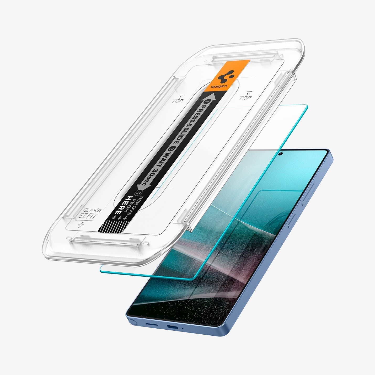 حامي شاشة Spigen GLAS.tR EZ Fit لجهاز Samsung Galaxy S25 Ultra - عبوة من 2