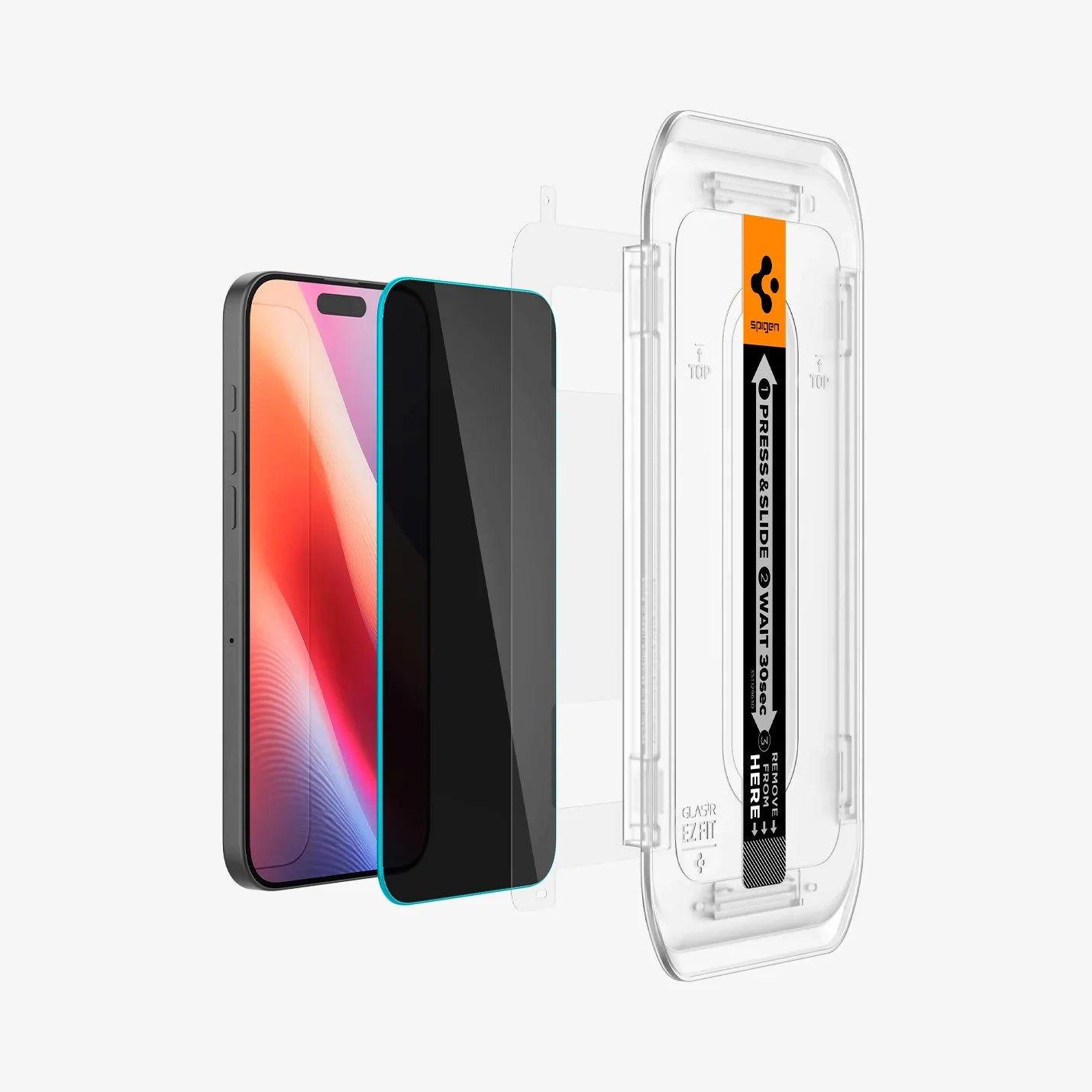 Spigen iPhone 16 Pro Screen Protector - GLAS.tR EZ Fit Privacy - 1 Pack
