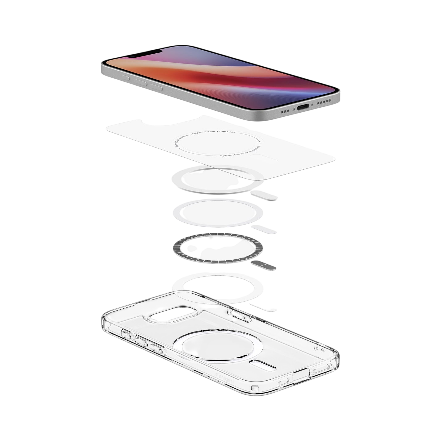 جراب Spigen Ultra Hybrid (MagFit) Case for iPhone 17e / 16e