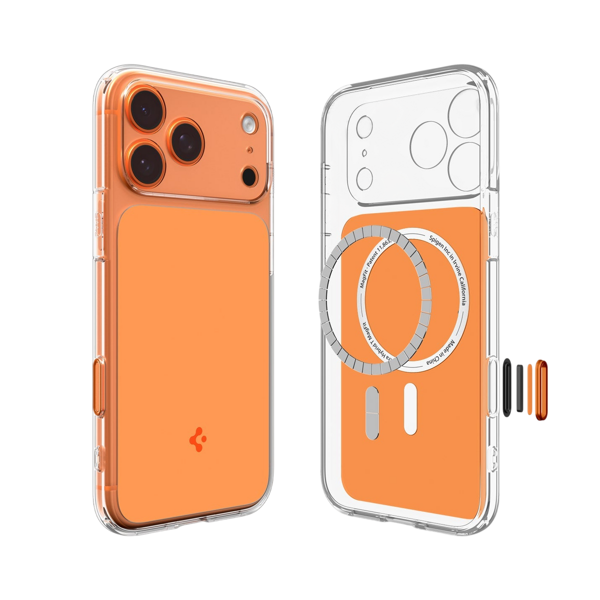 Spigen Ultra Hybrid T (MagFit) Case for iPhone 17 Pro & Pro Max - Glossy Orange