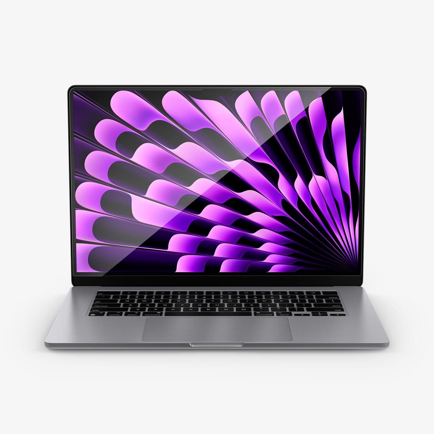 واقي شاشة Spigen GLAS.tR SLIM لجهاز MacBook Air (M4 / M3 / M2)