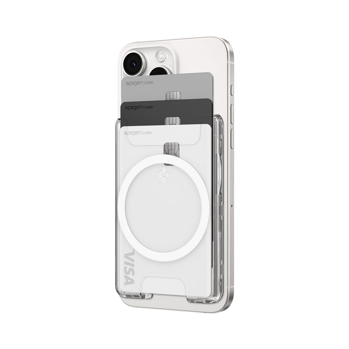 حافظة بطاقات Spigen Ultra Hybrid MagFit+ Wallet (MagFit)