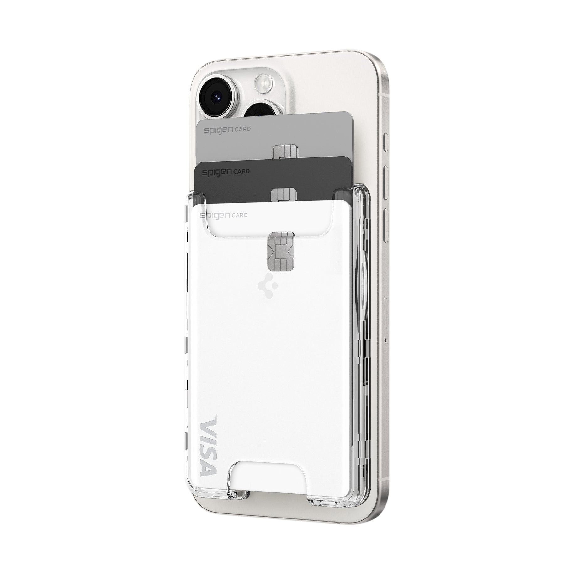 حافظة بطاقات Spigen Ultra Hybrid MagFit Wallet (MagFit) Clear