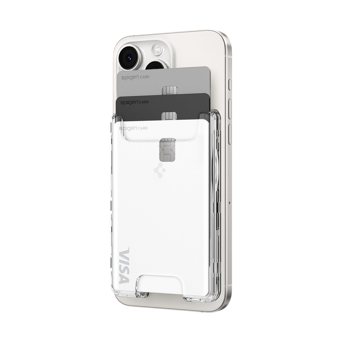 حافظة بطاقات Spigen Ultra Hybrid MagFit Wallet (MagFit) Clear