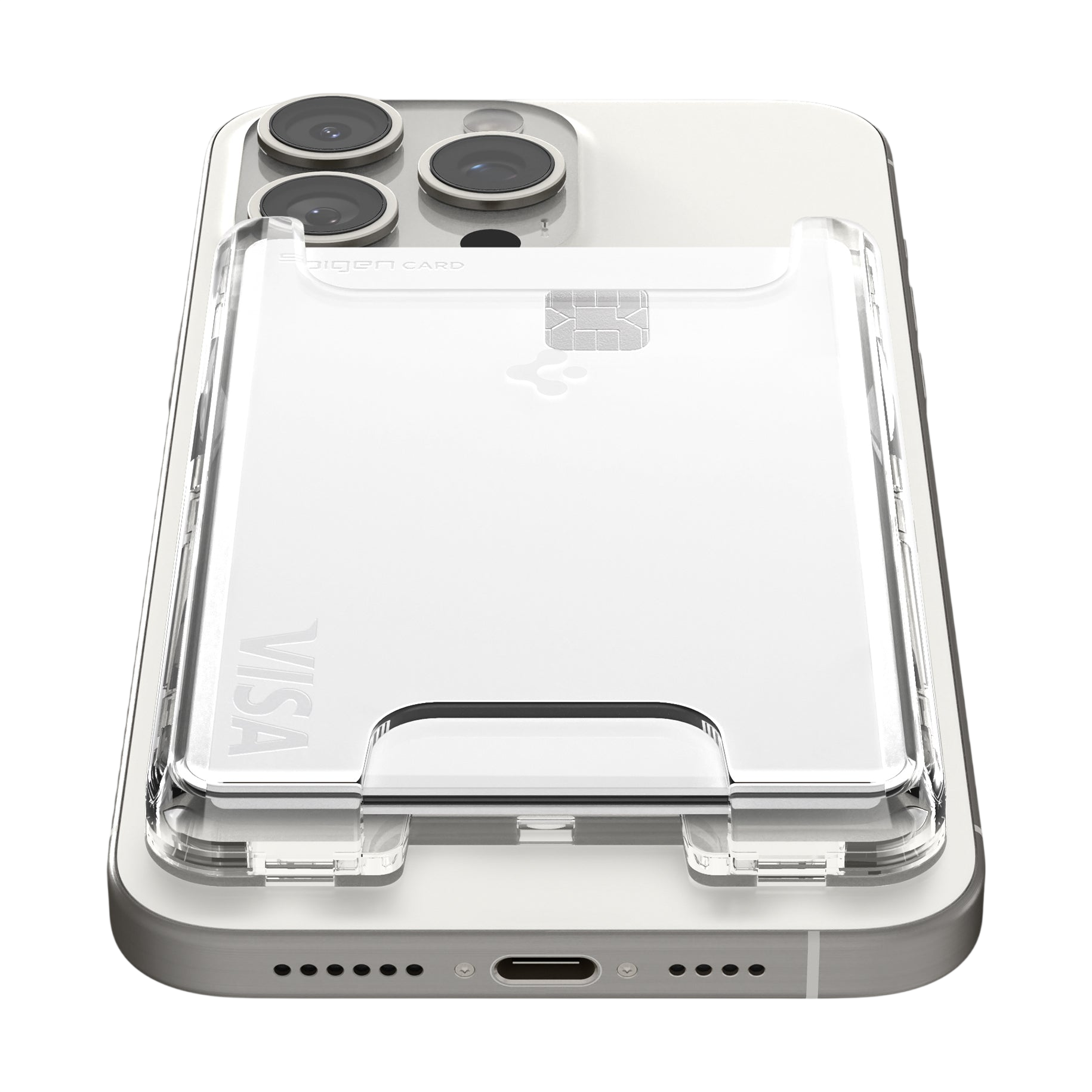 حافظة بطاقات Spigen Ultra Hybrid MagFit Wallet (MagFit) Clear