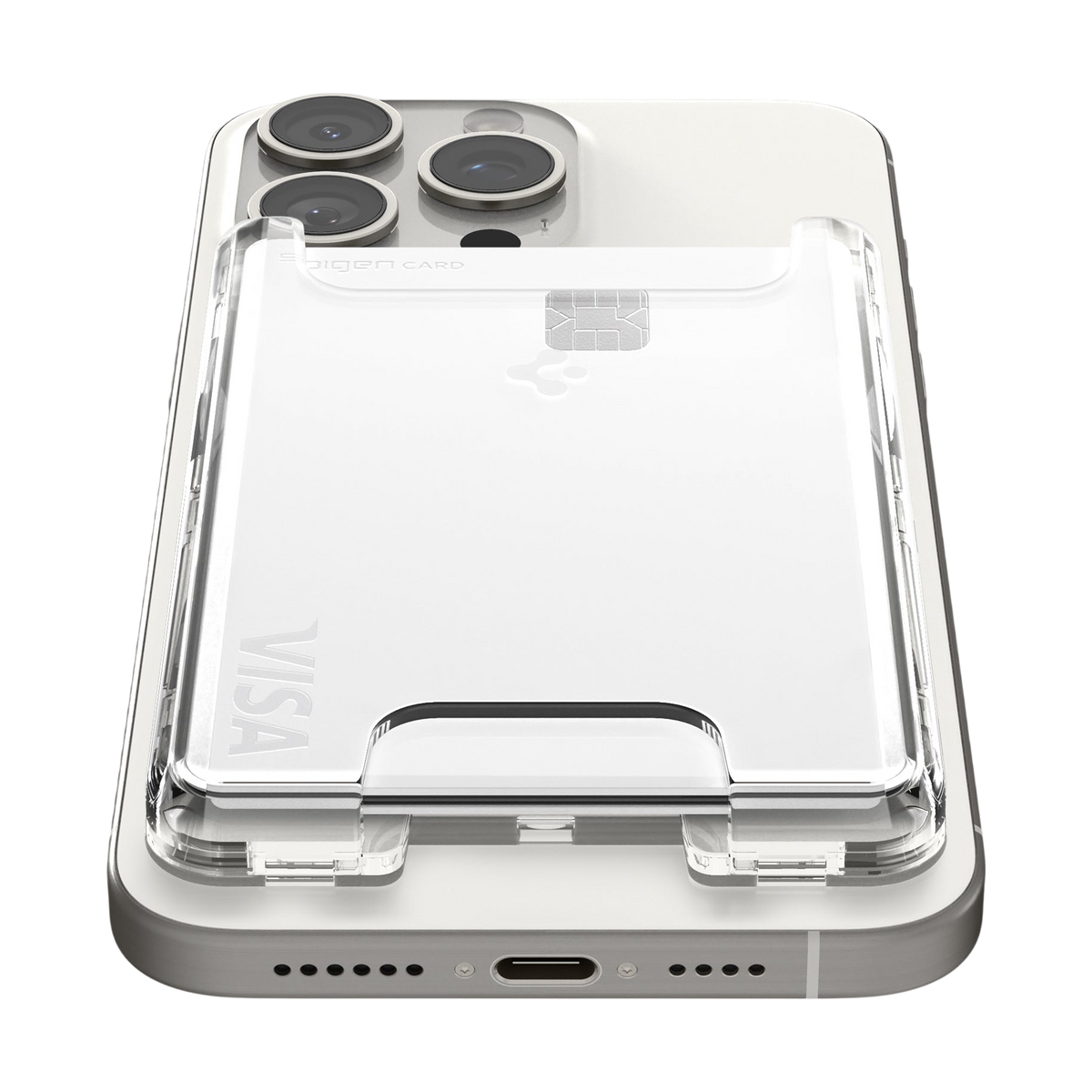 حافظة بطاقات Spigen Ultra Hybrid MagFit Wallet (MagFit) Clear