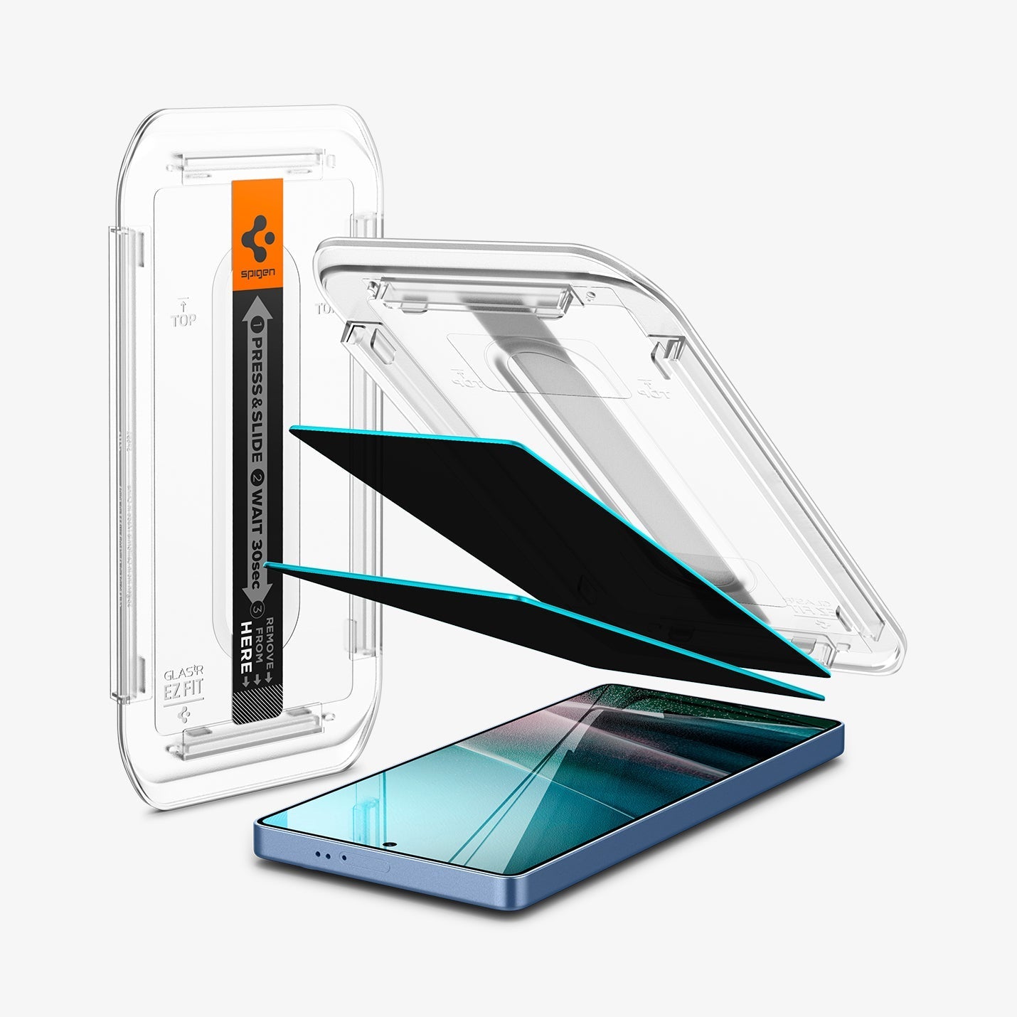 Spigen GLAS.tR EZ Fit | Privacy Screen Protector (2-Pack) for Samsung Galaxy S25 Ultra