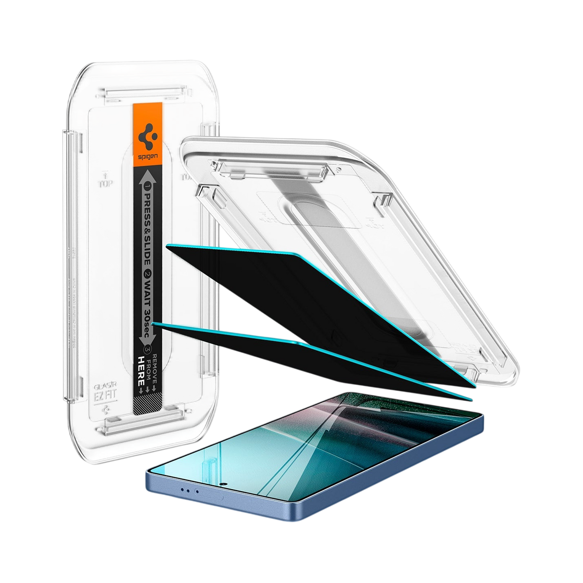 Spigen GLAS.tR EZ Fit | Privacy Screen Protector (2-Pack) for Samsung Galaxy S25 Ultra