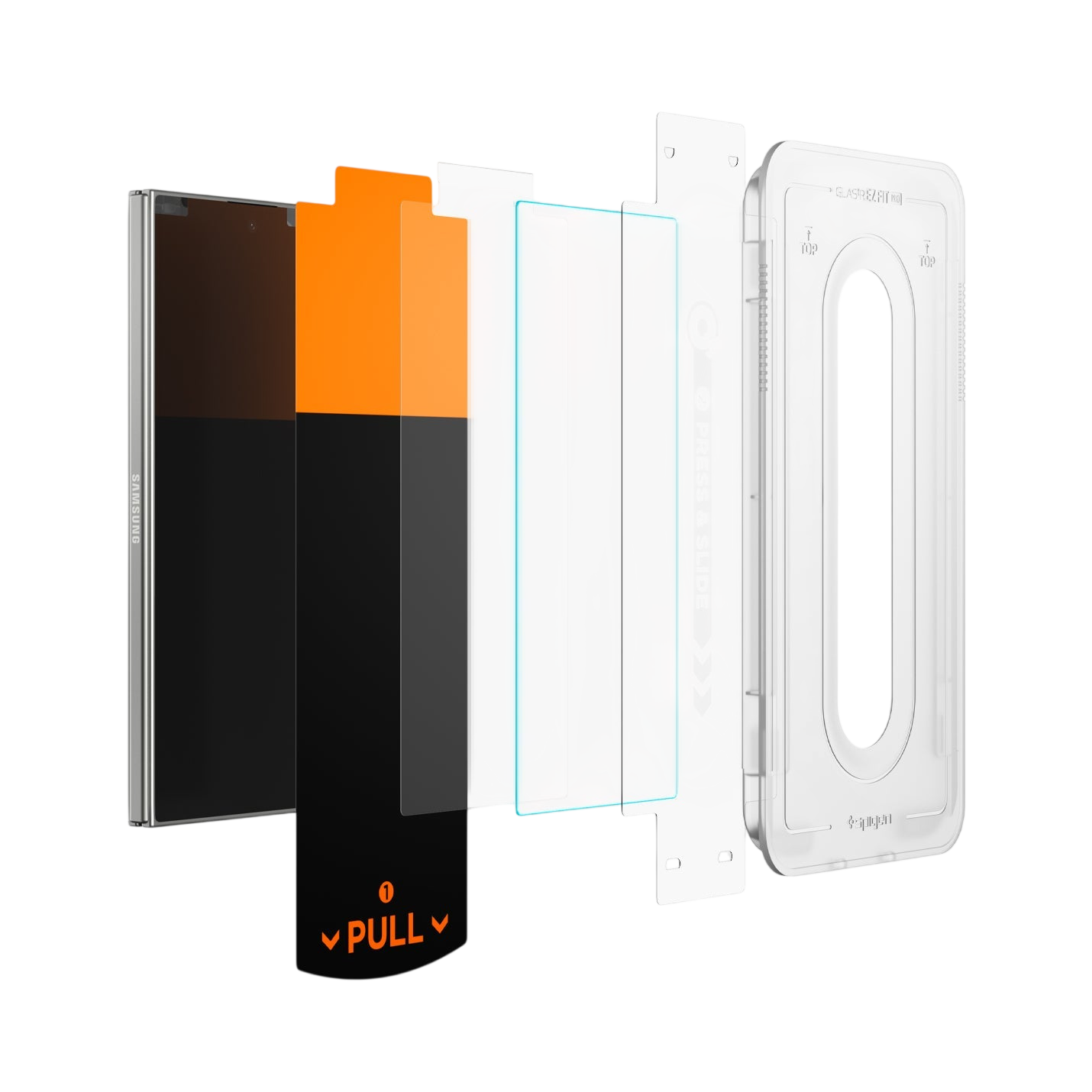 واقي شاشة سبجن GLAS.tR EZ Fit Pro لجهاز سامسونج جالاكسي Z Fold 7 - عبوة من 2