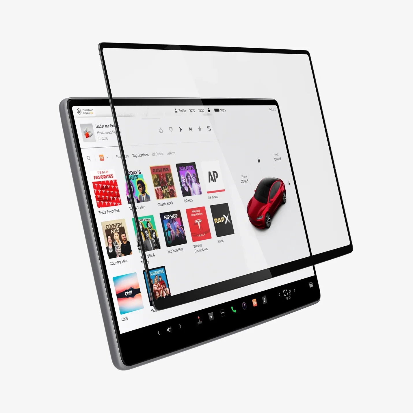 Spigen Tempered Glass Spigen Tesla tR Slim Anti Glare Screen Protector (Rear Display) 1 Pack - Tesla Model 3 (2025/2024) - Y (2025)