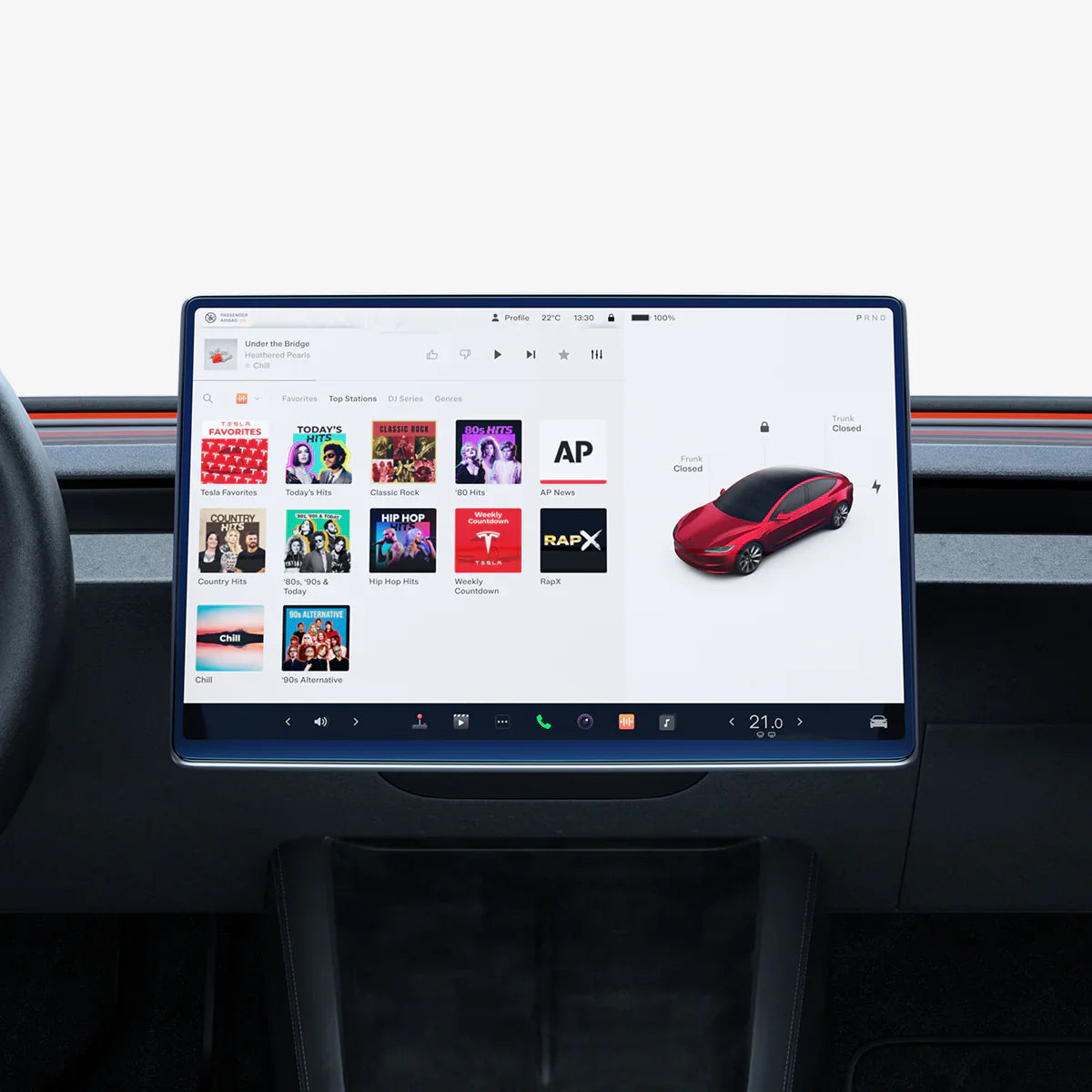 Spigen Tempered Glass Spigen Tesla tR Slim Anti Glare Screen Protector (Rear Display) 1 Pack - Tesla Model 3 (2025/2024) - Y (2025)