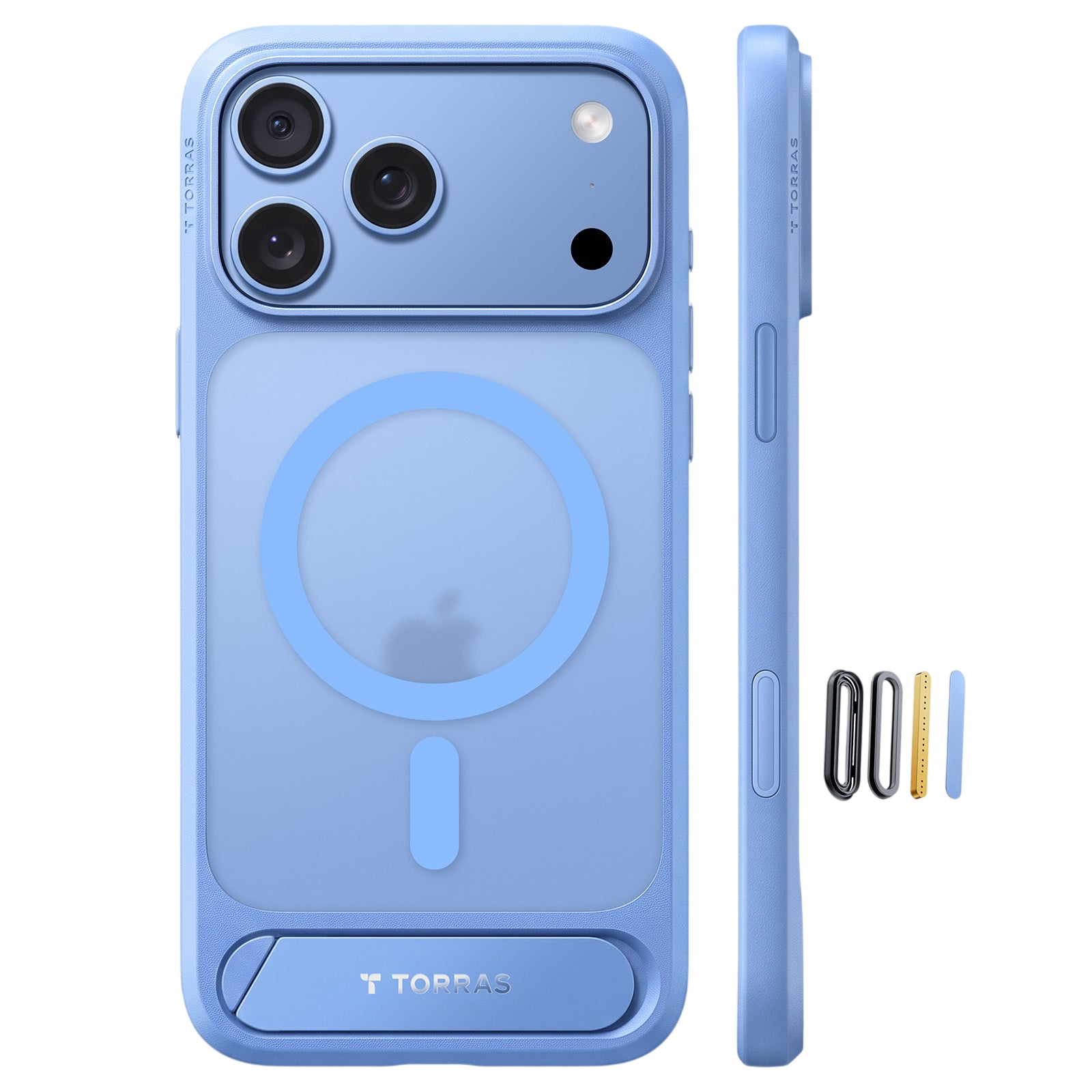 Torras Ostand L1 Case for iPhone 17 Pro Max / iPhone 18 Pro Max - Blue