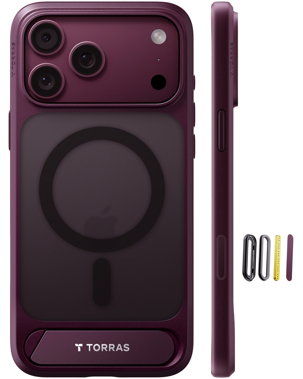 Torras Ostand L1 Case for iPhone 17 Pro Max / iPhone 18 Pro Max - Purple