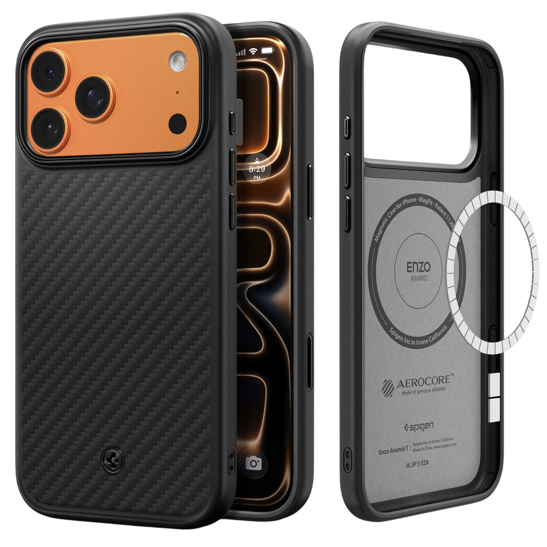 جراب Spigen Enzo Aramid T (MagFit) Case for iPhone 17 Pro Max