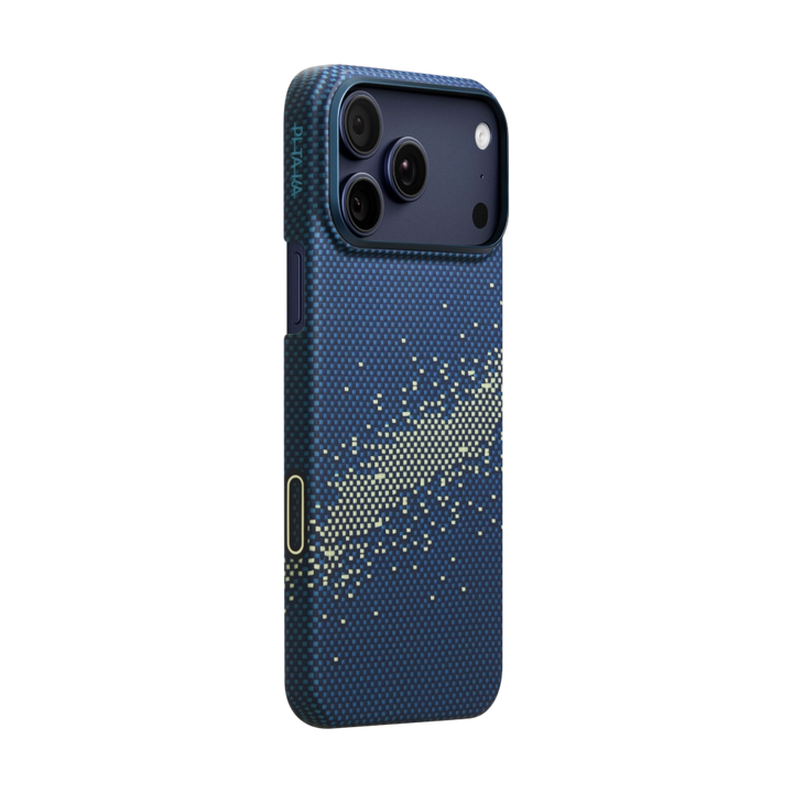 Pitaka Ultra-Slim Case (With PitaTap) for iPhone 17 Pro - Milky Way Galaxy #color_milky-way-galaxy