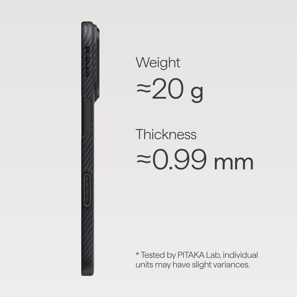 Pitaka Ultra-Slim Case (With PitaTap) for iPhone 17 Pro - 600D #color_600d