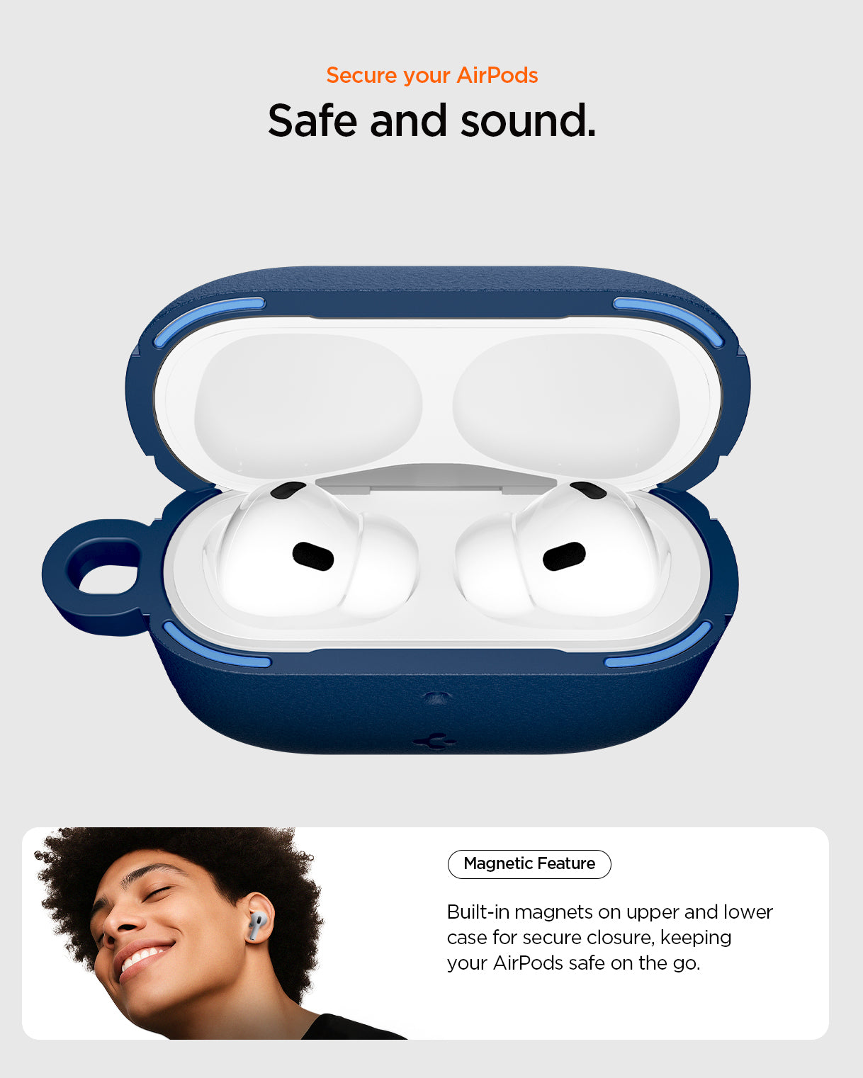 Spigen Vault Case for AirPods Pro 3 (2025) - Navy Blue