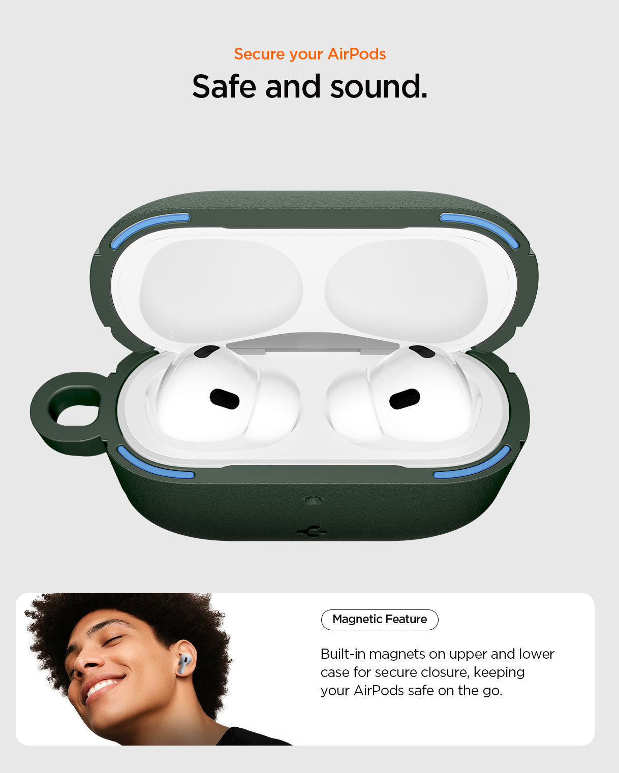 Spigen Vault Case for AirPods Pro 3 (2025) - Midnight Green