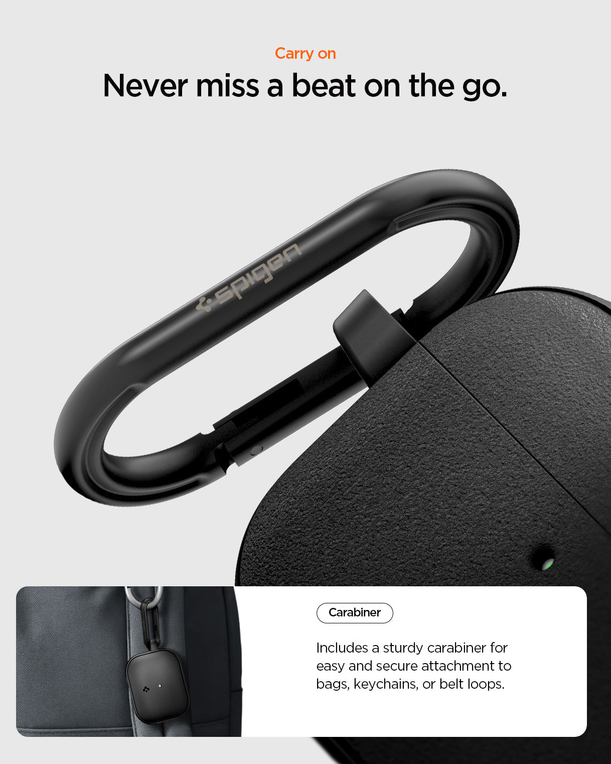Spigen Vault Case for AirPods Pro 3 (2025) - Matte Black