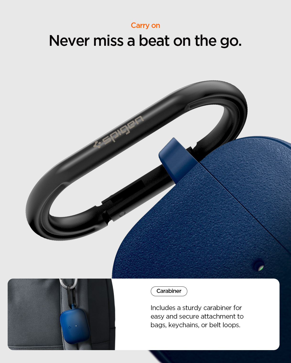 Spigen Vault Case for AirPods Pro 3 (2025) - Navy Blue