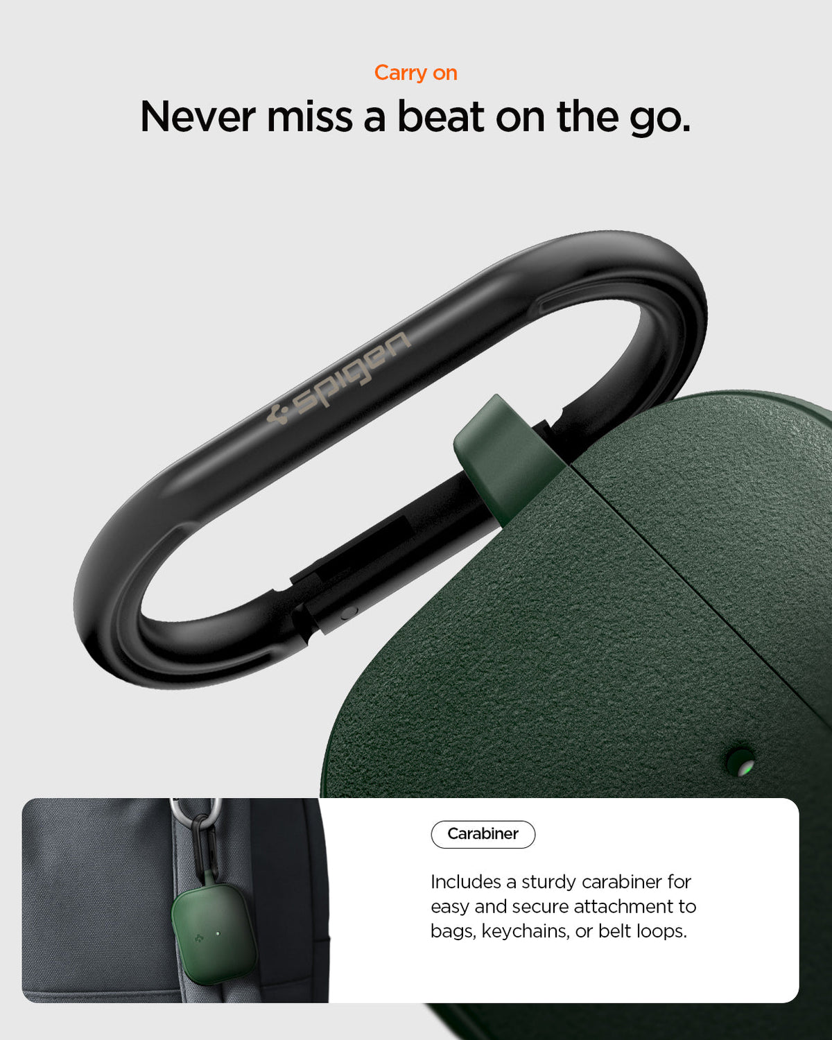 Spigen Vault Case for AirPods Pro 3 (2025) - Midnight Green