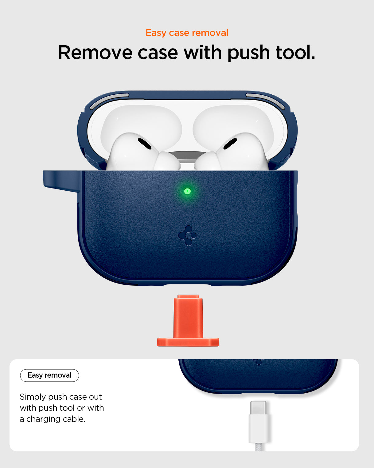 Spigen Vault Case for AirPods Pro 3 (2025) - Navy Blue