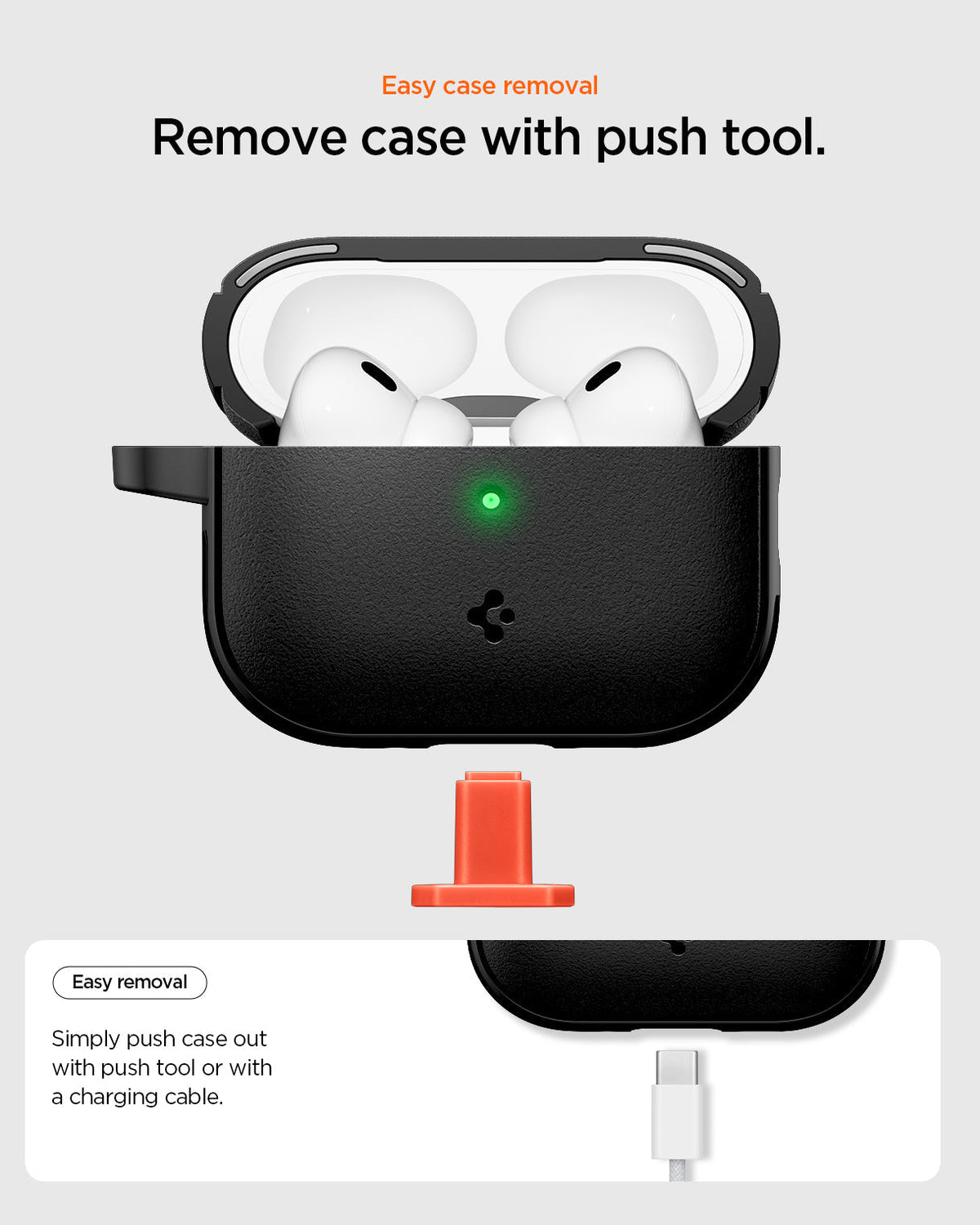 Spigen Vault Case for AirPods Pro 3 (2025) - Matte Black