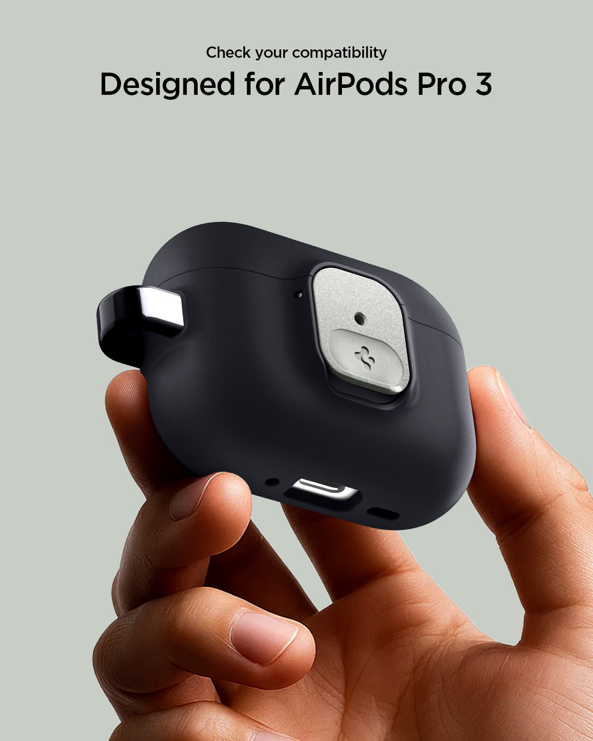 Spigen Nano Pop Case for AirPods Pro 3 (2025) - Black Sesame