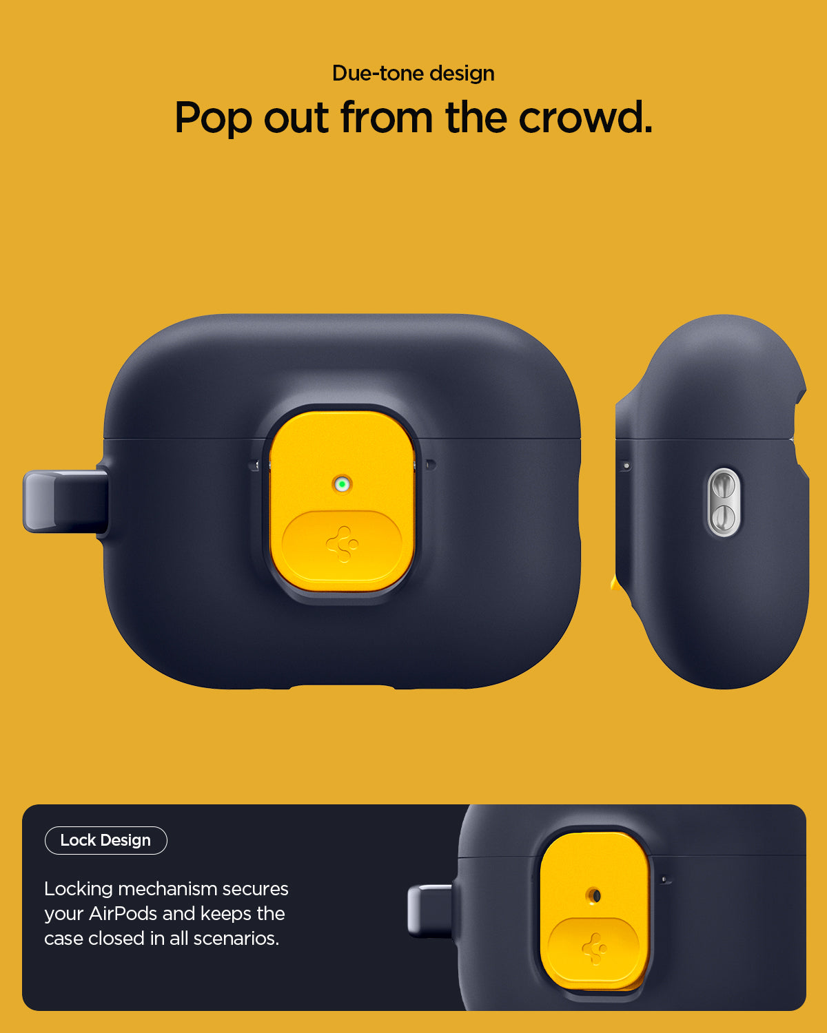 Spigen Nano Pop Case for AirPods Pro 3 (2025) - Blueberry Navy
