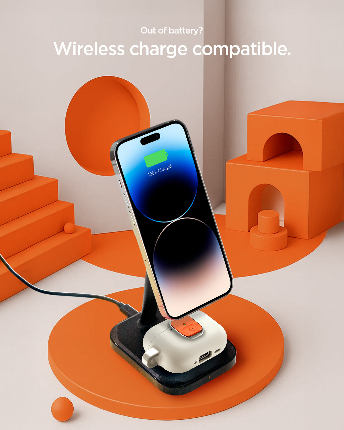 Spigen Nano Pop Case for AirPods Pro 3 (2025) - Orange Beige