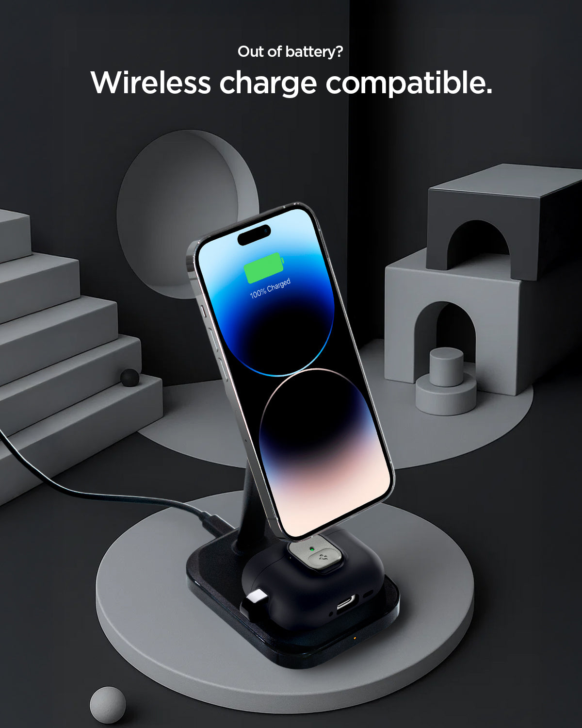 Spigen Nano Pop Case for AirPods Pro 3 (2025) - Black Sesame