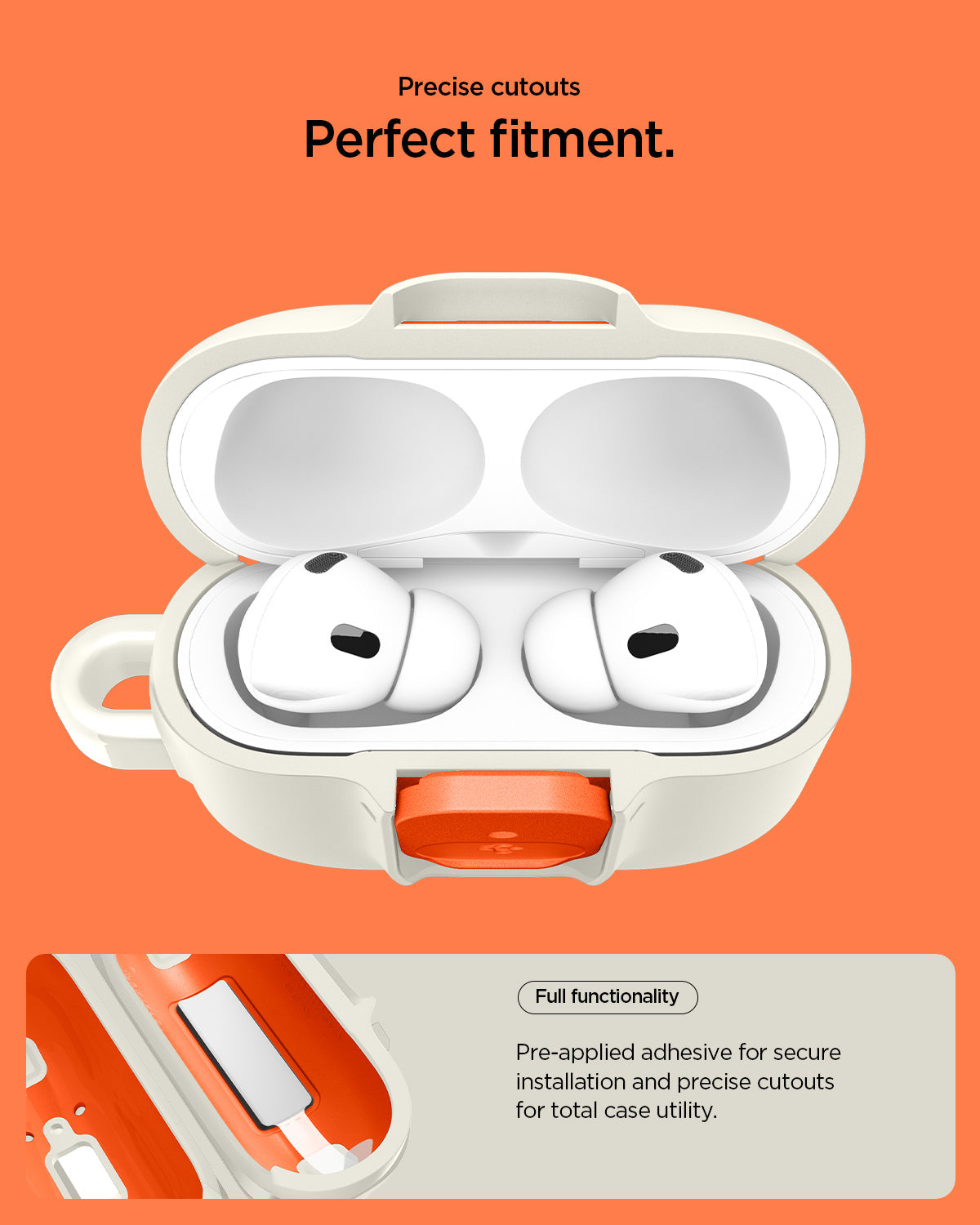 Spigen Nano Pop Case for AirPods Pro 3 (2025) - Orange Beige