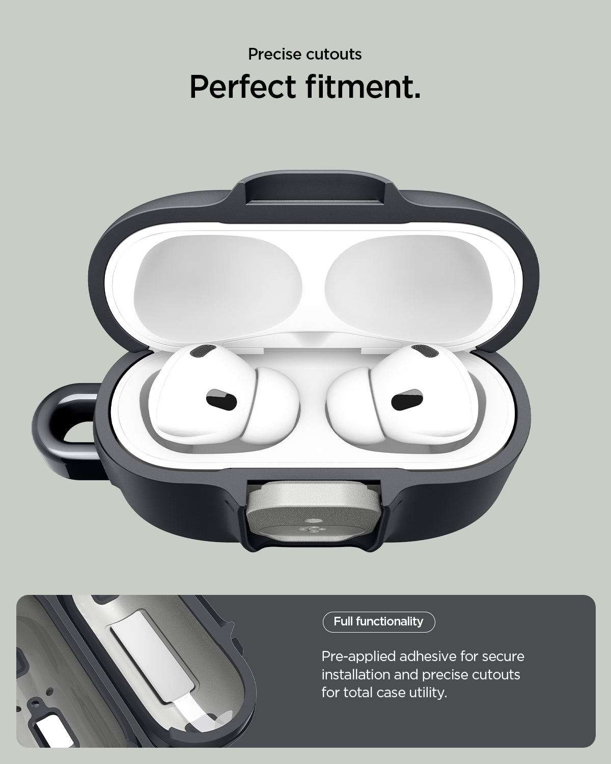 Spigen Nano Pop Case for AirPods Pro 3 (2025) - Black Sesame
