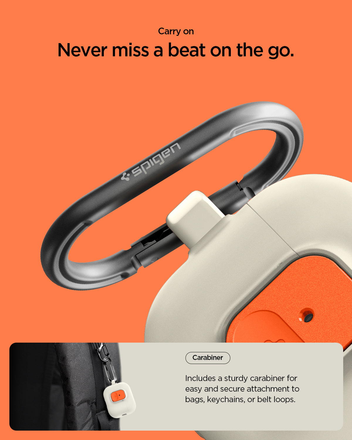 Spigen Nano Pop Case for AirPods Pro 3 (2025) - Orange Beige